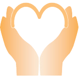 American Quality Care for the Elderly logo: two hands holding a heart